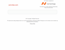 Tablet Screenshot of ecinvites.com